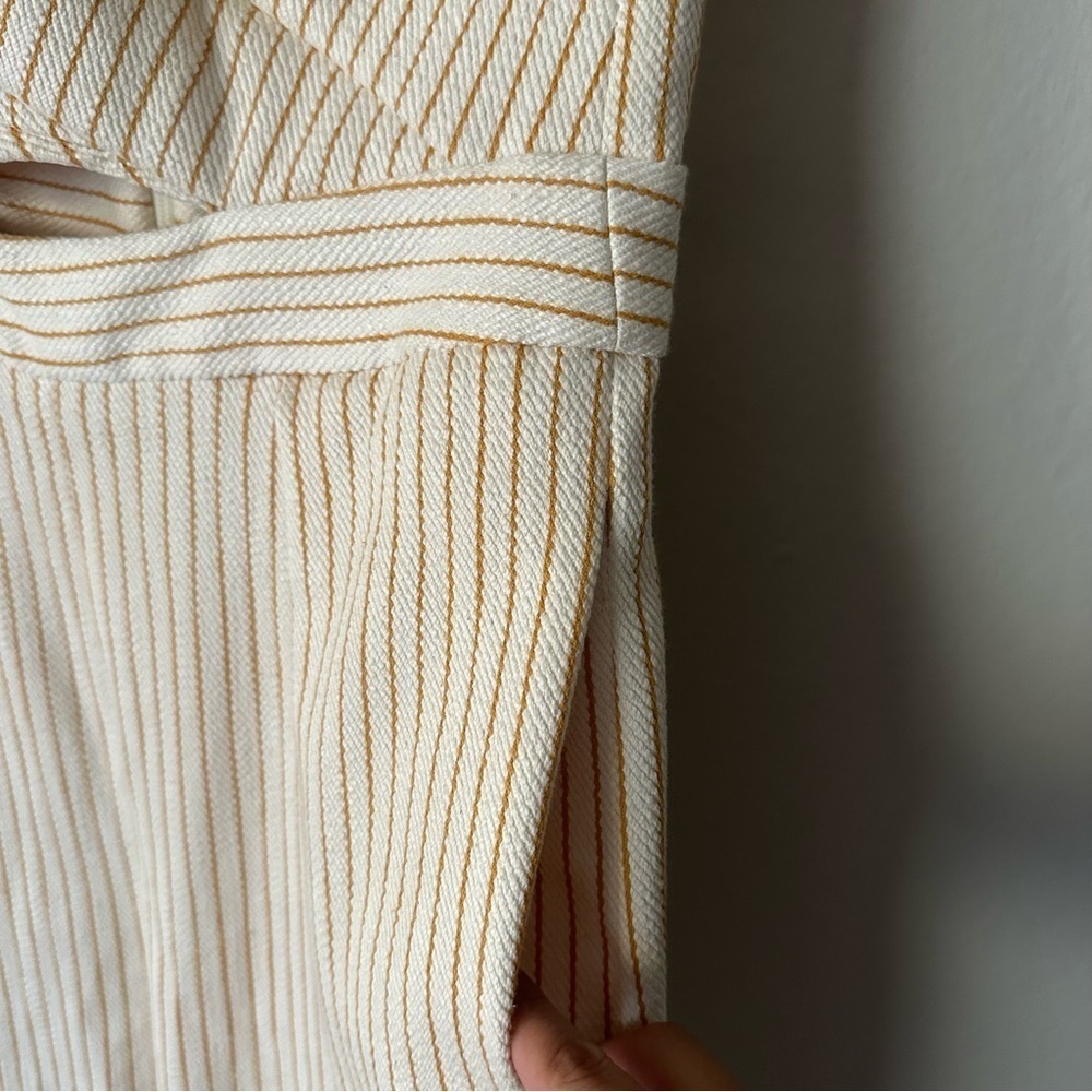TOPSHOP Twist Bandeau Jumpsuit In Yellow Multi Size 6 - Picture 5 of 12